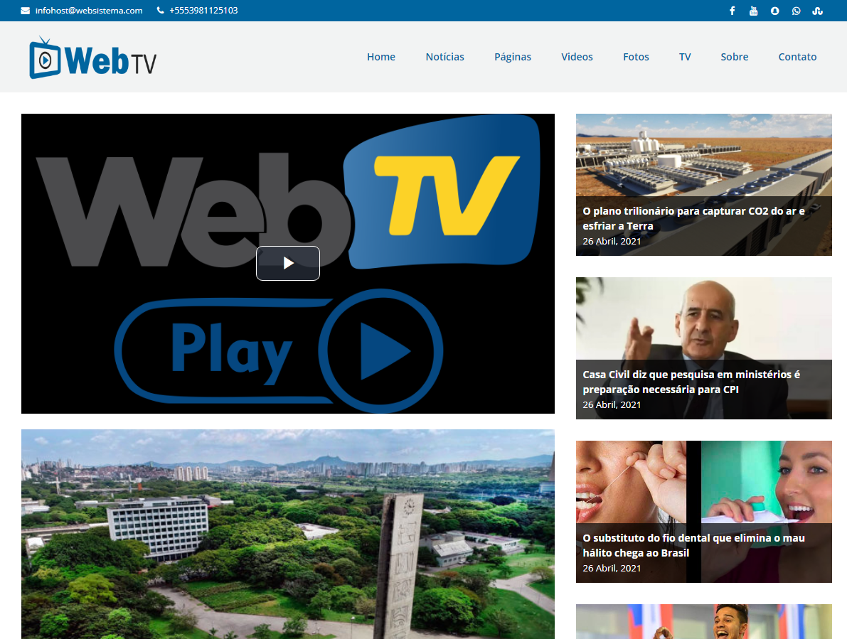 Site Web Tv 4